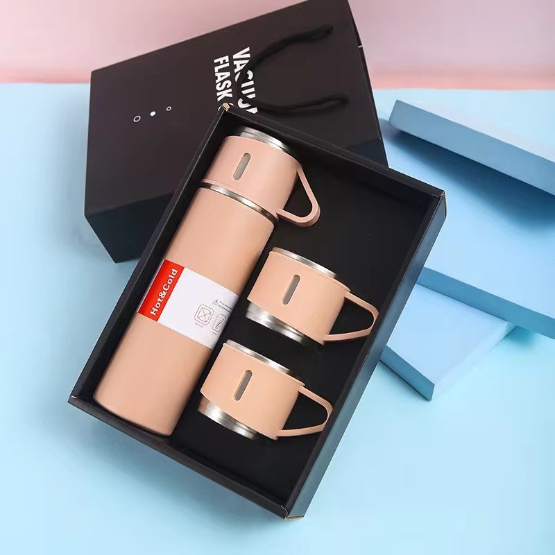 High Quality Portable Insulated Stainless Steel Vacuum Flask Travel Mug Business Thermos Thermal Cup Water Bottle Gift Set Box