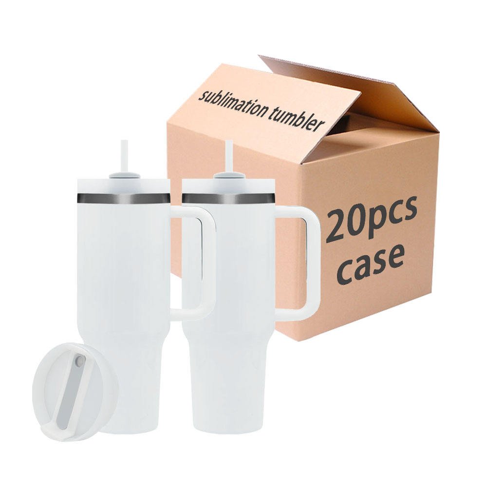 New Arrival 304 Stainless Steel Thermos Cup 40oz Straw Large Ice Cup CASPIAN Car Portable Handle Cup