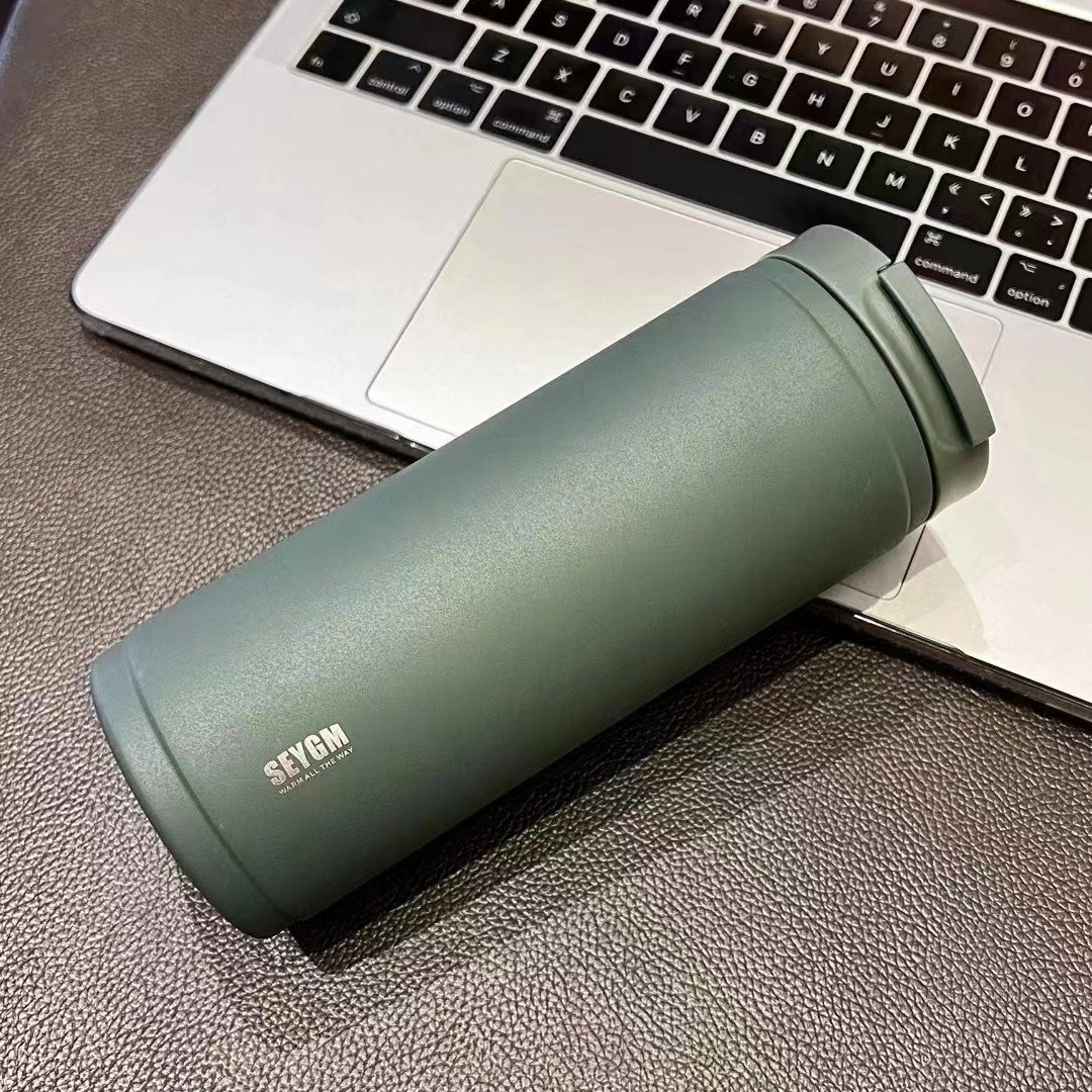 Custom Personalized Logo Eco-friendly Double Wall Stainless Steel Water Bottle Thermos Tumbler Thermal Coffee Mug