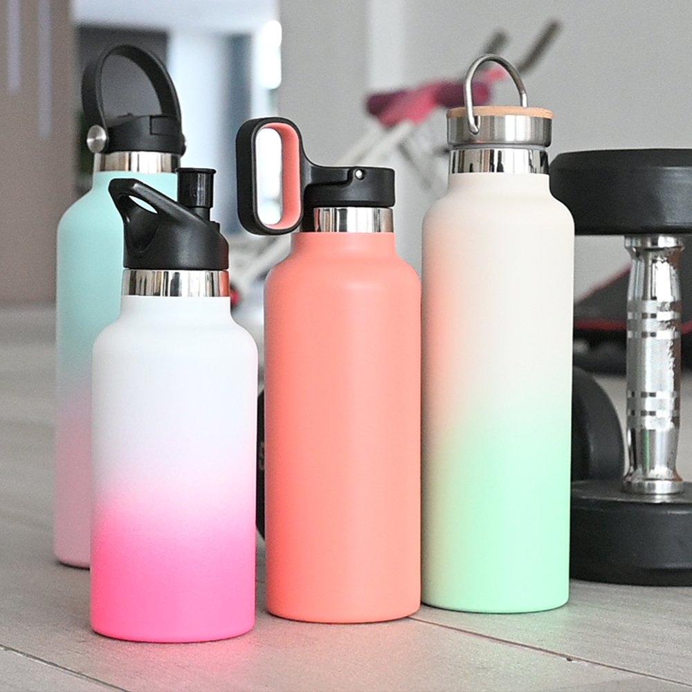 Food High-end Business Gift Set 500ml Portable Insulated Vacuum Flask Thermos With Cup Lid