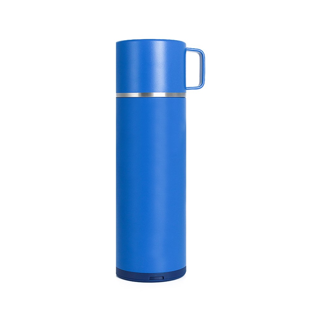 19OZ Powder Coated Stainless Steel Insulated Cup Thermo Water Bottle Food Jar With Leak proof Screw Lid And Spoon