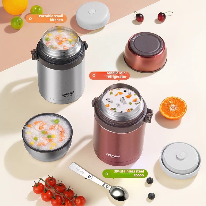 Large Capacity Stainless Steel Stew Pot Super-Long Thermal Insulation Lunch Box Portable Porridge Barrel Vacuum Flasks Thermoses