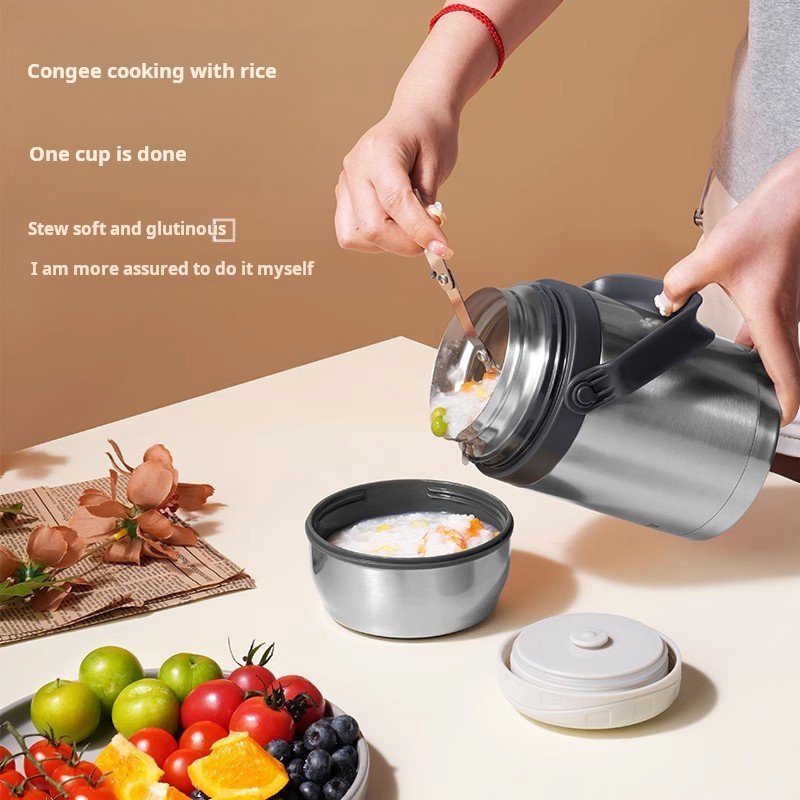 Large Capacity Stainless Steel Stew Pot Super-Long Thermal Insulation Lunch Box Portable Porridge Barrel Vacuum Flasks Thermoses