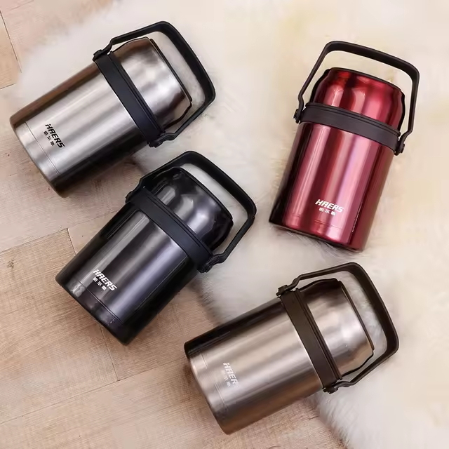 Large Capacity Stainless Steel Stew Pot Super-Long Thermal Insulation Lunch Box Portable Porridge Barrel Vacuum Flasks Thermoses