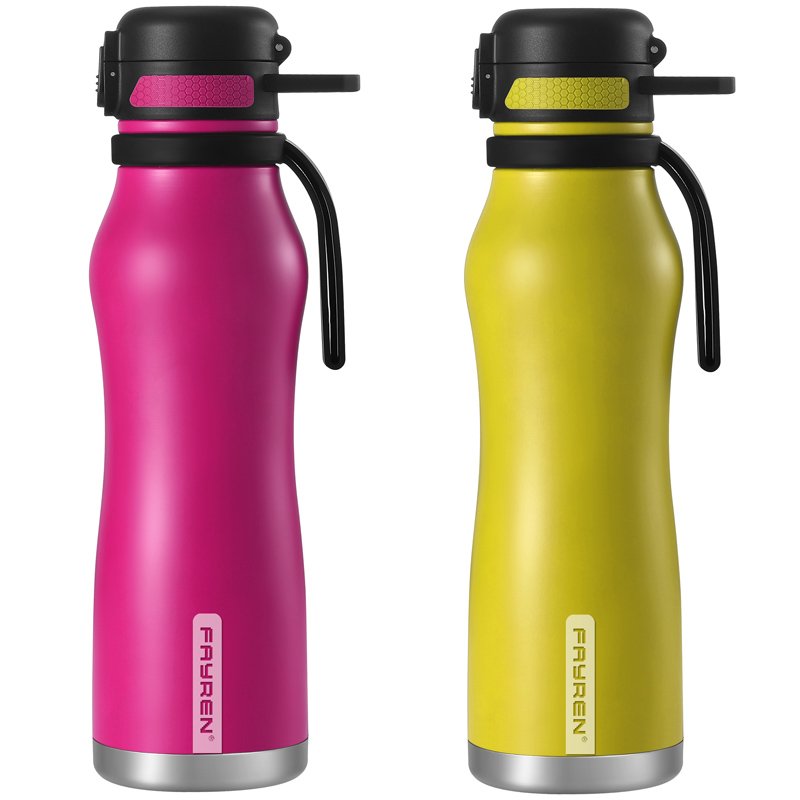 Fayren new style 32OZ double wall insulated metal vacuum flask stainless steel sports water bottle
