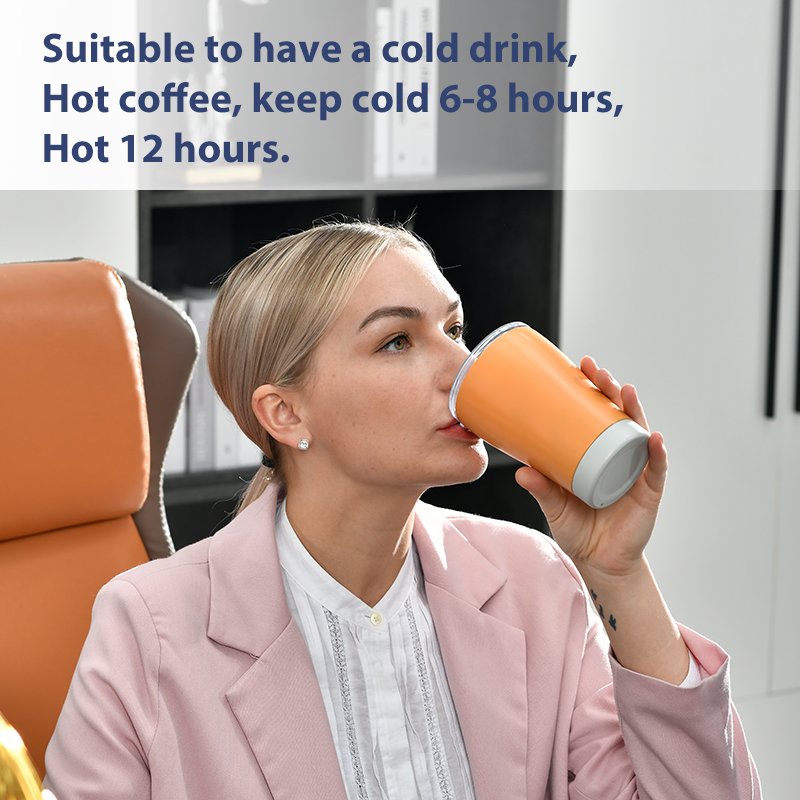 Double Wall Vacuum Insulated Travel Coffee tumbler With AS Plastic Lid Mug sublimation tumbler bottle