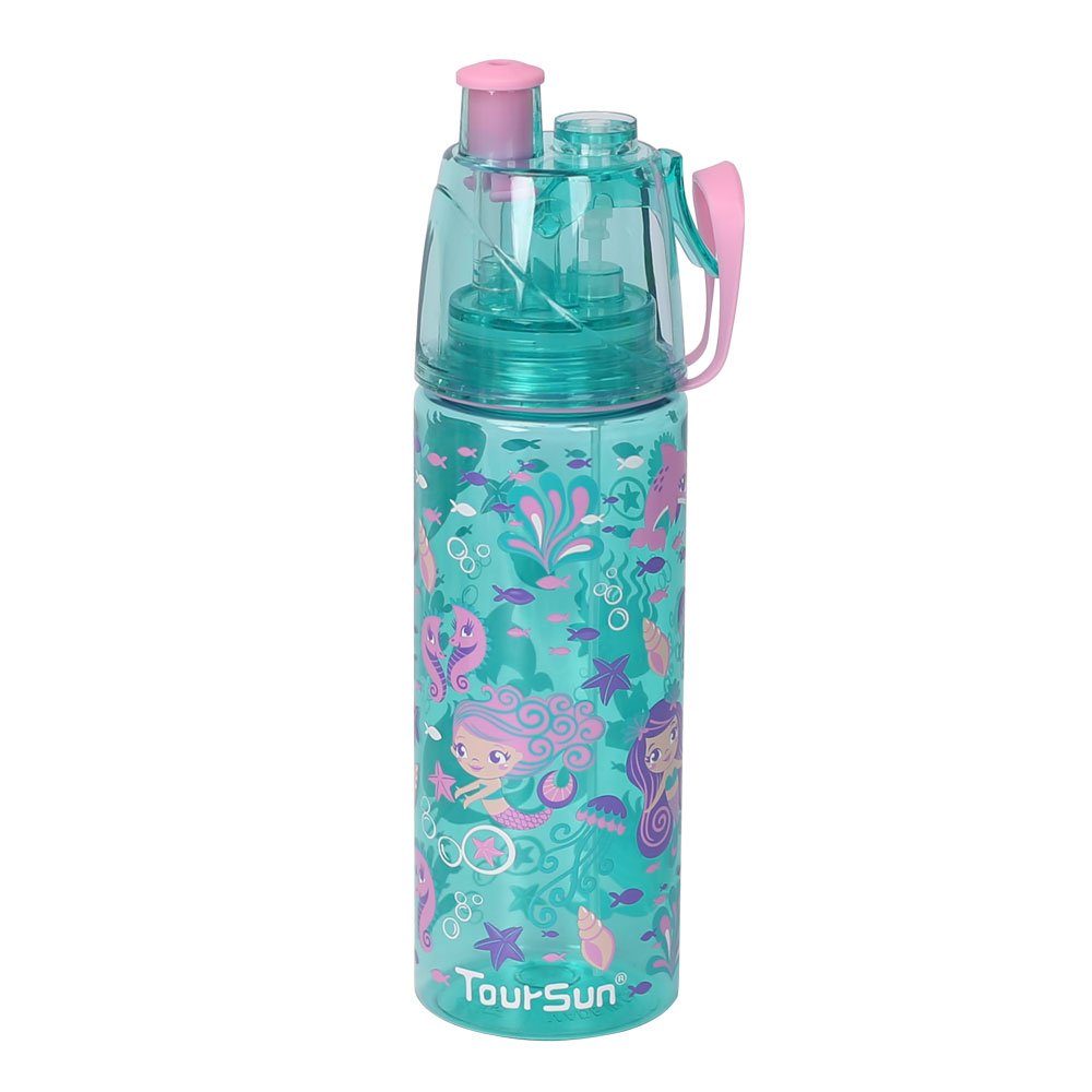 toursun 590ml Outdoor Kids Water Bottles Student Plastic Water Bottle With Straw smiggle spray water bottle