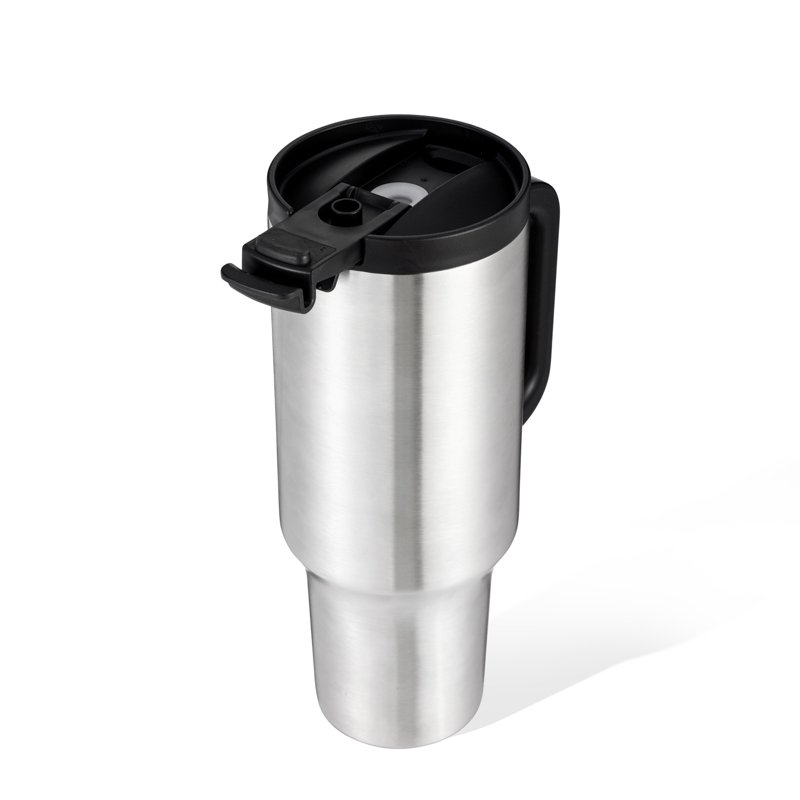 40 oz Tumbler with Handle and Straw Insulated Stainless Steel Water Bottle Iced Coffee Cup Travel Mug