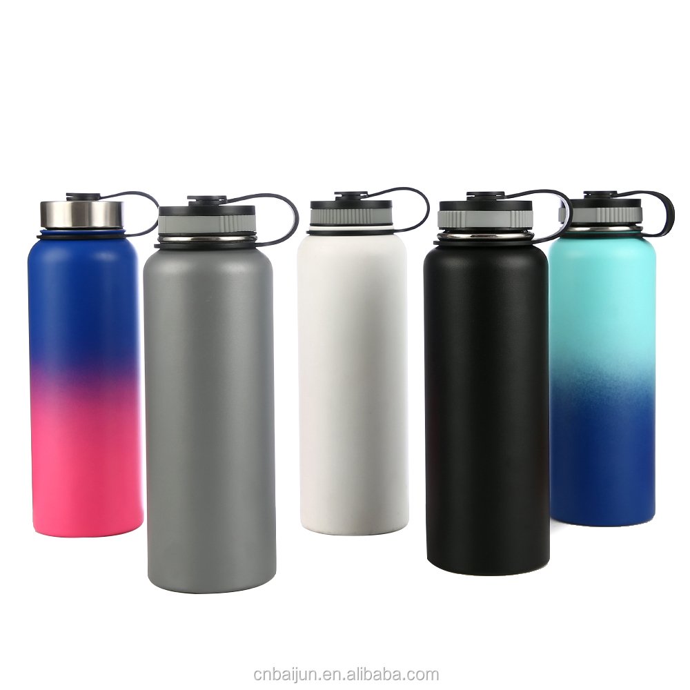 Hot Water Bottle Stainless Steel Wide Mouth Thermos vacuum Insulated Water Bottles Vacuum Flask with Custom Logo