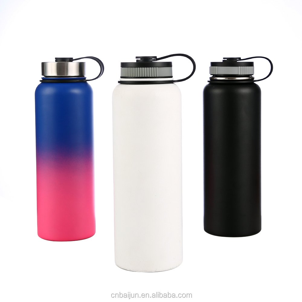 Hot Water Bottle Stainless Steel Wide Mouth Thermos vacuum Insulated Water Bottles Vacuum Flask with Custom Logo