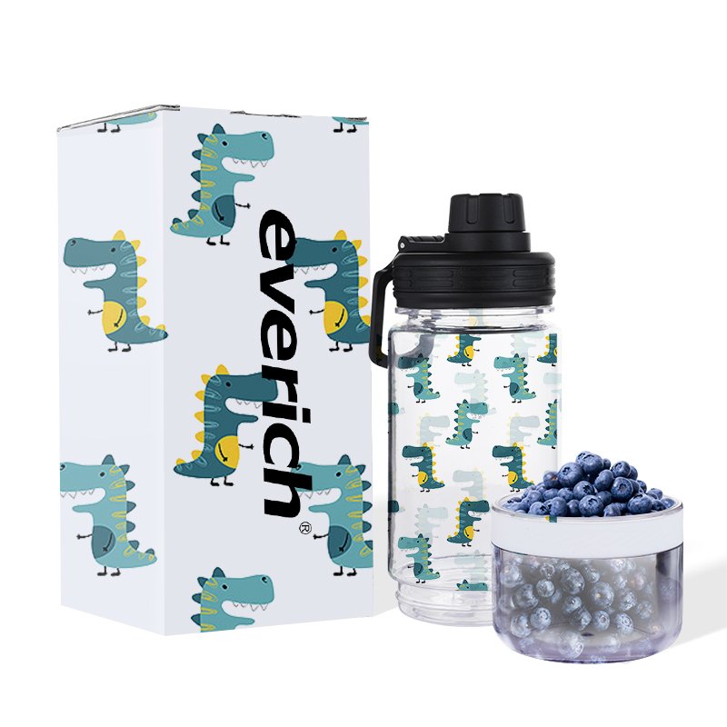 14oz Stainless Steel Water Bottle Children's Vacuum Flask with Straw Bottle For Child Insulation Bottle Smart Thermos Cup