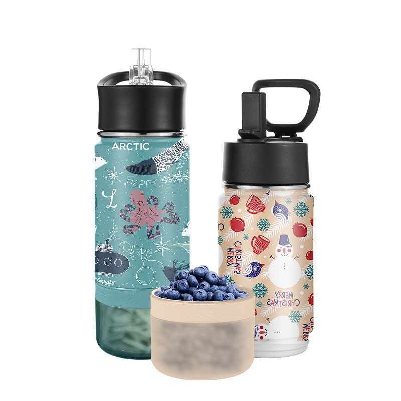 14oz Stainless Steel Water Bottle Children's Vacuum Flask with Straw Bottle For Child Insulation Bottle Smart Thermos Cup