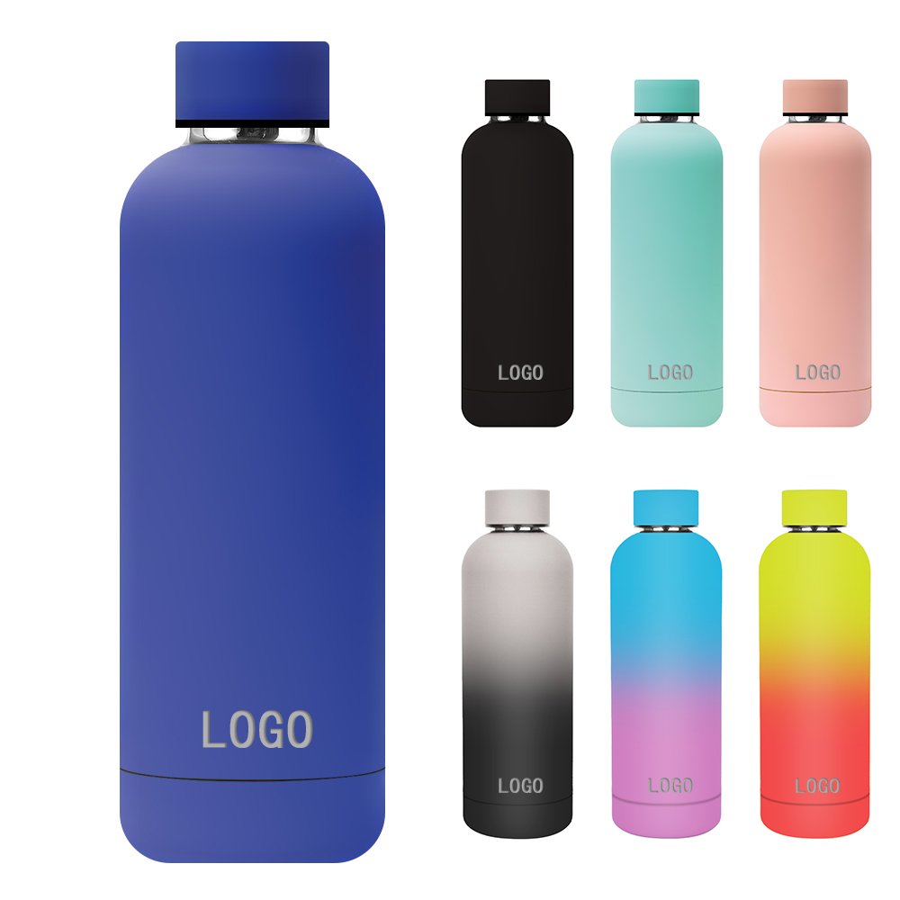 CE EU approved eco friendly double wall outdoor sports water bottles 500ml vacuum flask custom stainless steel water bottles