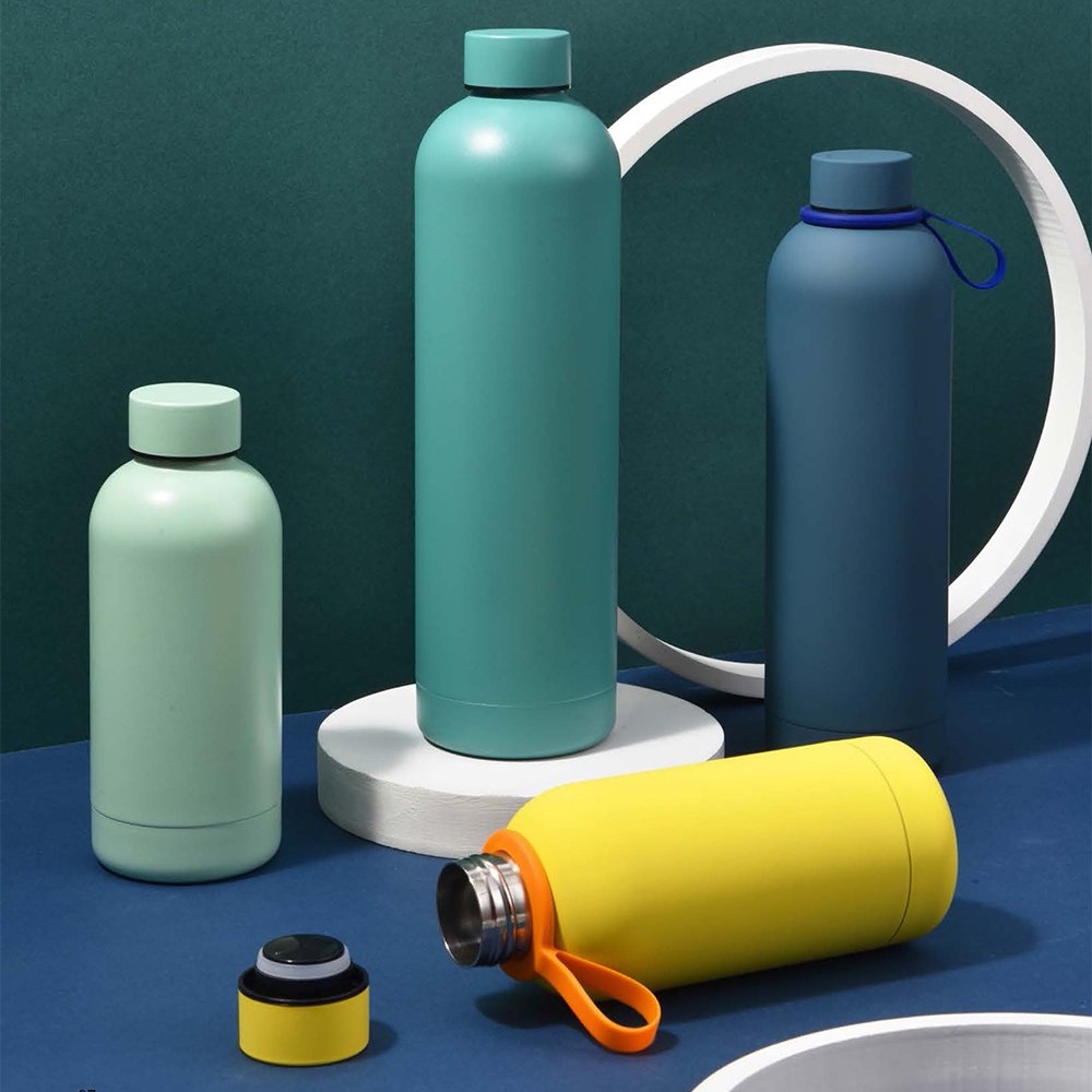 CE EU approved eco friendly double wall outdoor sports water bottles 500ml vacuum flask custom stainless steel water bottles