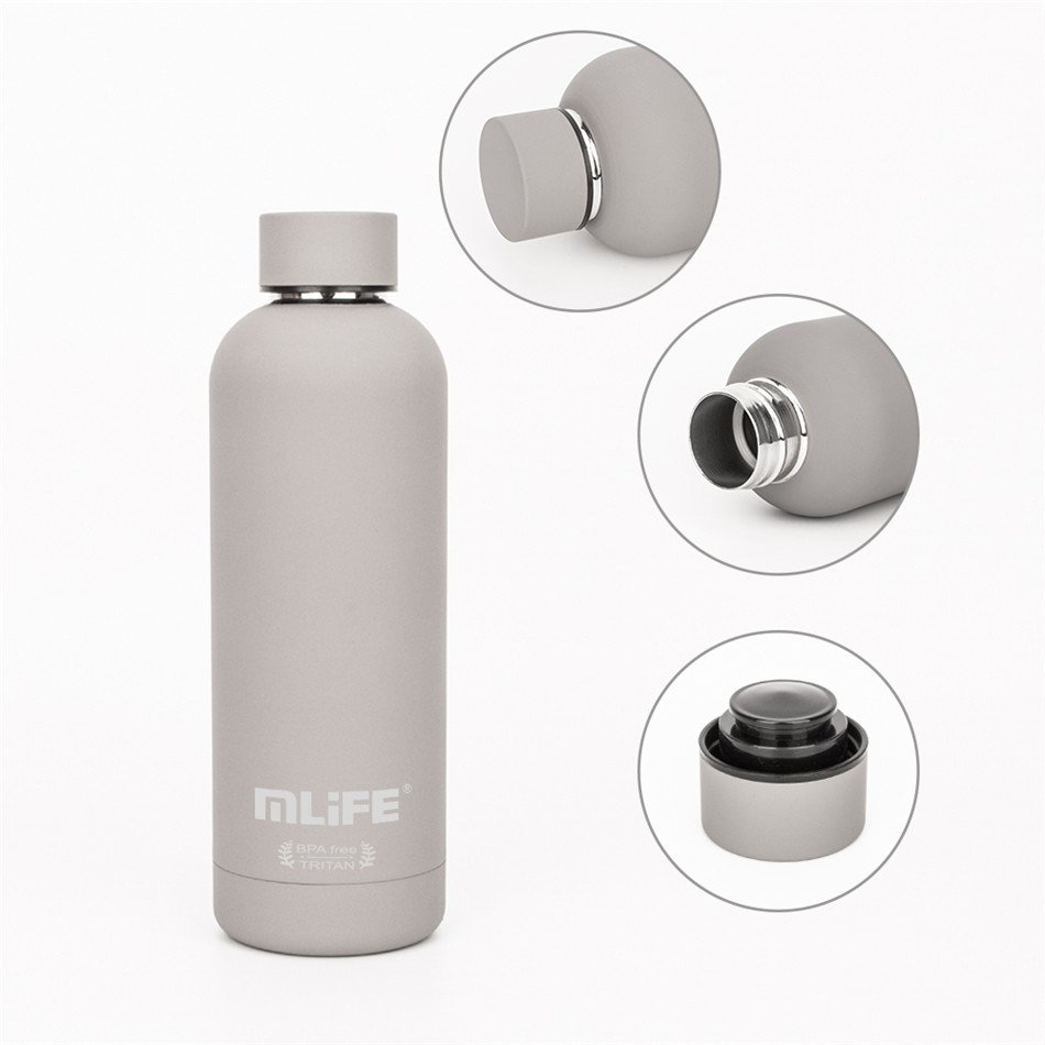 CE EU approved eco friendly double wall outdoor sports water bottles 500ml vacuum flask custom stainless steel water bottles