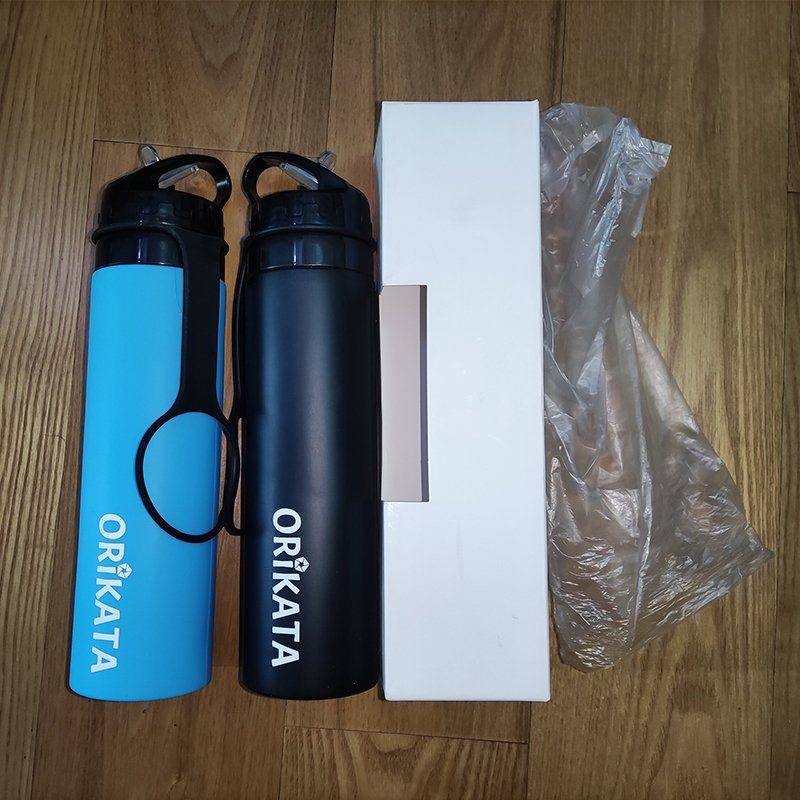 Custom Design Foldable Soft Hydration BPA FREE PE Water Bottle For Running Hiking And Cycling Botella de agua de silicona 500ml