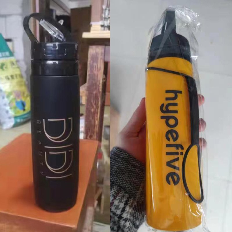 Custom Design Foldable Soft Hydration BPA FREE PE Water Bottle For Running Hiking And Cycling Botella de agua de silicona 500ml