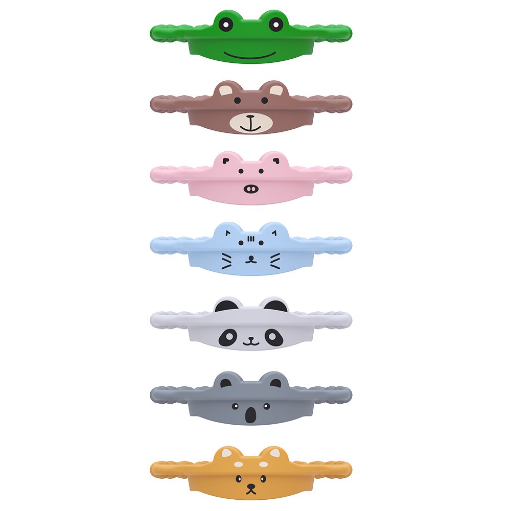 New creative silicone water bottle lanyard novelty cartoon drinking cup portable strap carry handle
