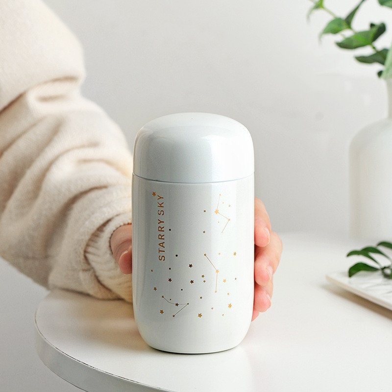 Custom 208ml mugs water bottle double wall steel thermos kawaii bottle vacuum flask botellas termo personalizado