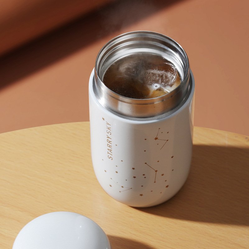Custom 208ml mugs water bottle double wall steel thermos kawaii bottle vacuum flask botellas termo personalizado