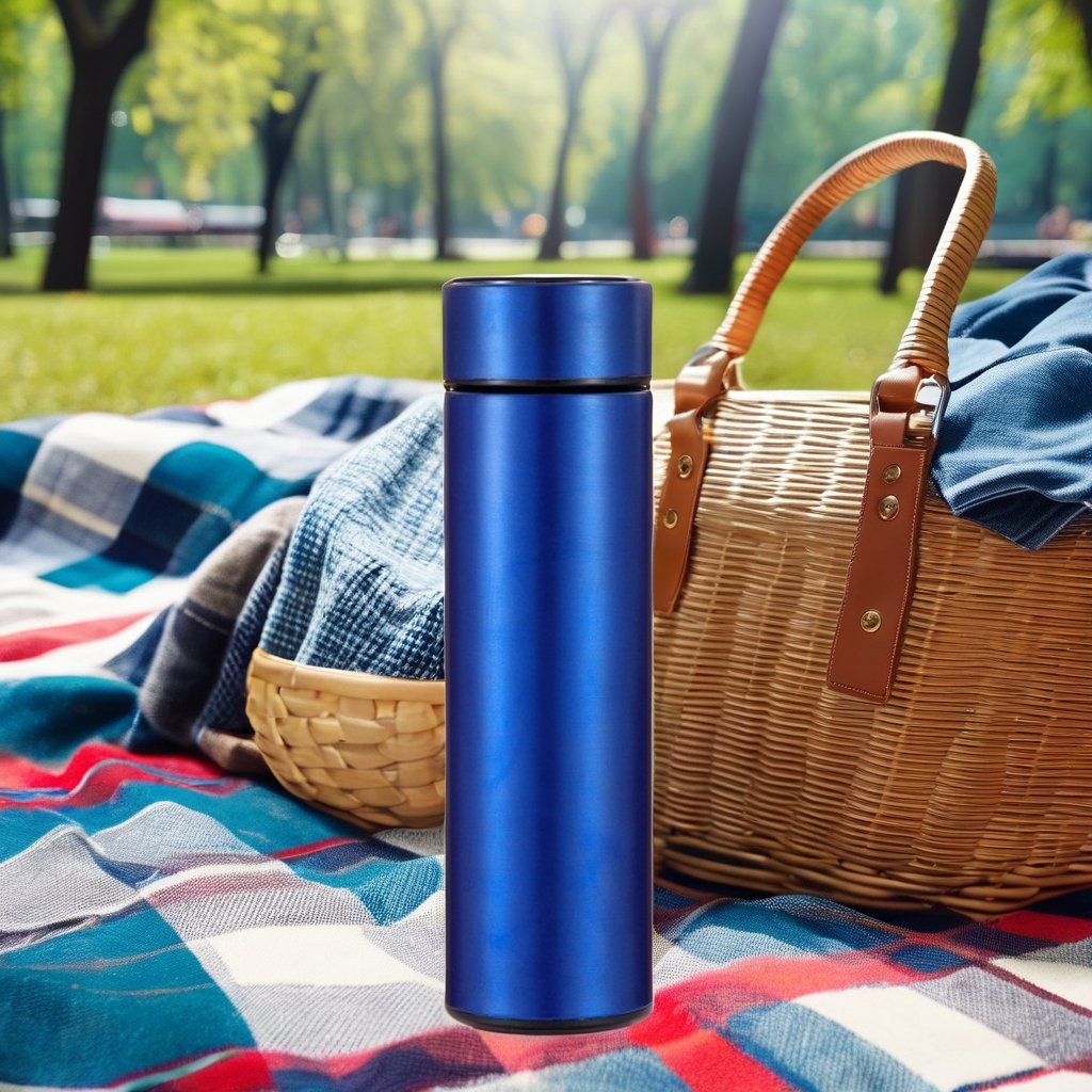 Intelligent 500ml Stainless Steel Vacuum Flask Smart Sports Design LED Performance-Hot Water Bottle Smart Temperature Display
