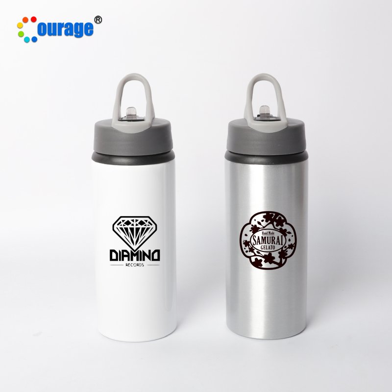 Courage 600ml sublimation blanks kids sipper water bottle aluminum