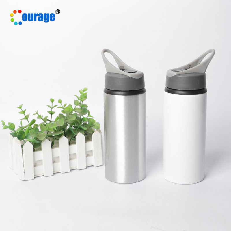 Courage 600ml sublimation blanks kids sipper water bottle aluminum