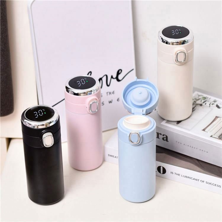 custom wholesale 400ml thermos water bottle cup insulated termo stainless steel tea coffee vacuum flask thermoses with filter