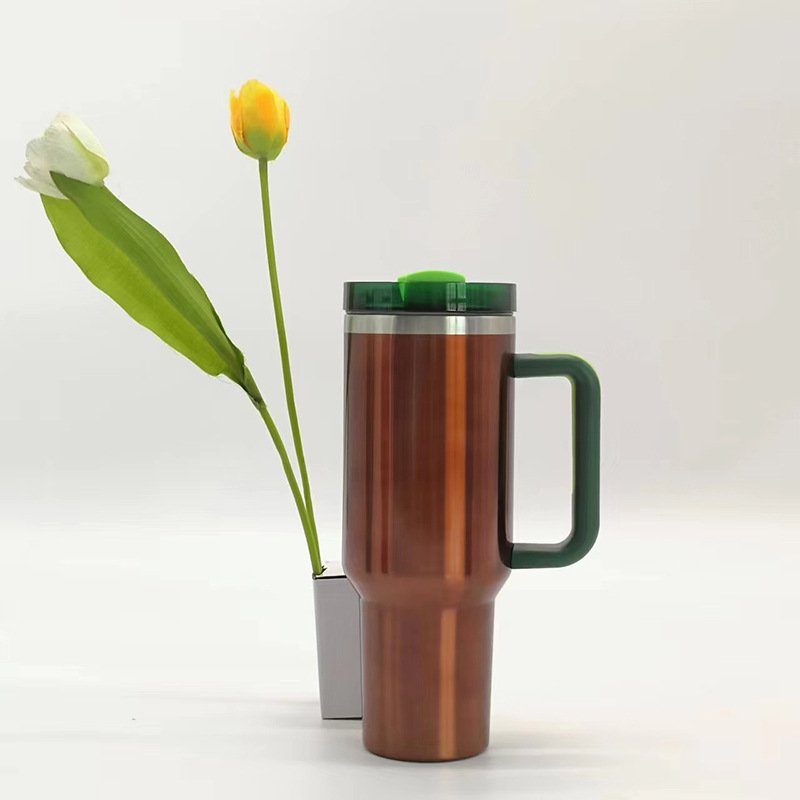 2023 Customize LOGO Adventure bottle 40oz transparent lacquer Tumbler with Handle Vacuum Outdoor Coffee Mug