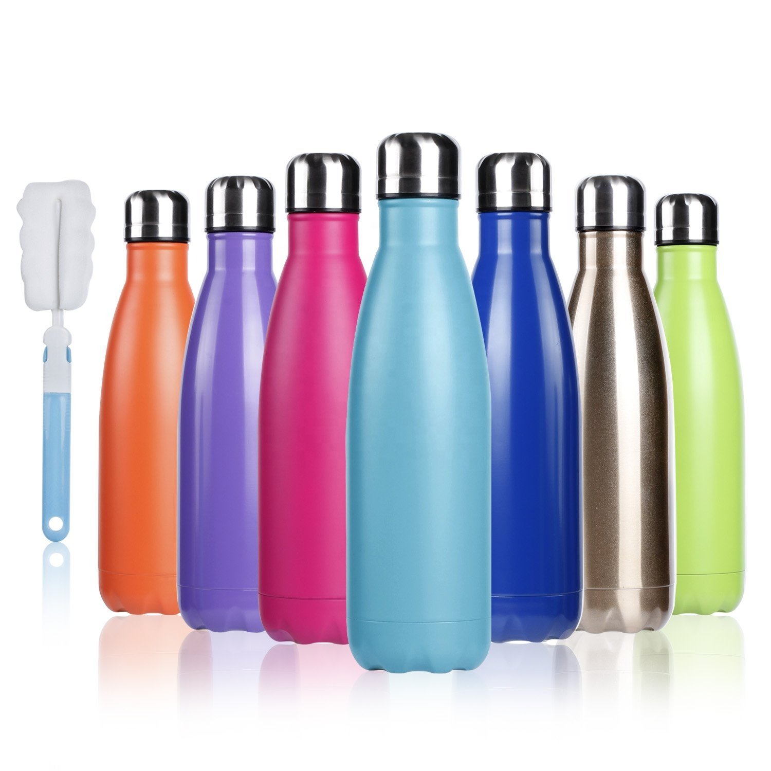 17oz Vacuum Flasks Cola Shape Fitness Thermo Sports Bottle Stainless Steel Water Bottle With Custom Logo