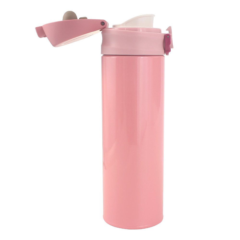 Wholesale 500ML Double Wall Vacuum Insulated Stainless Steel One-touch Water Bottle Custom Color and Logo Water Bottle
