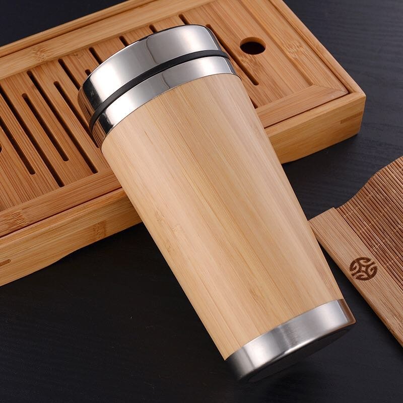 bamboo coffee cup natural bamboo mug stainless steel bamboo bottle