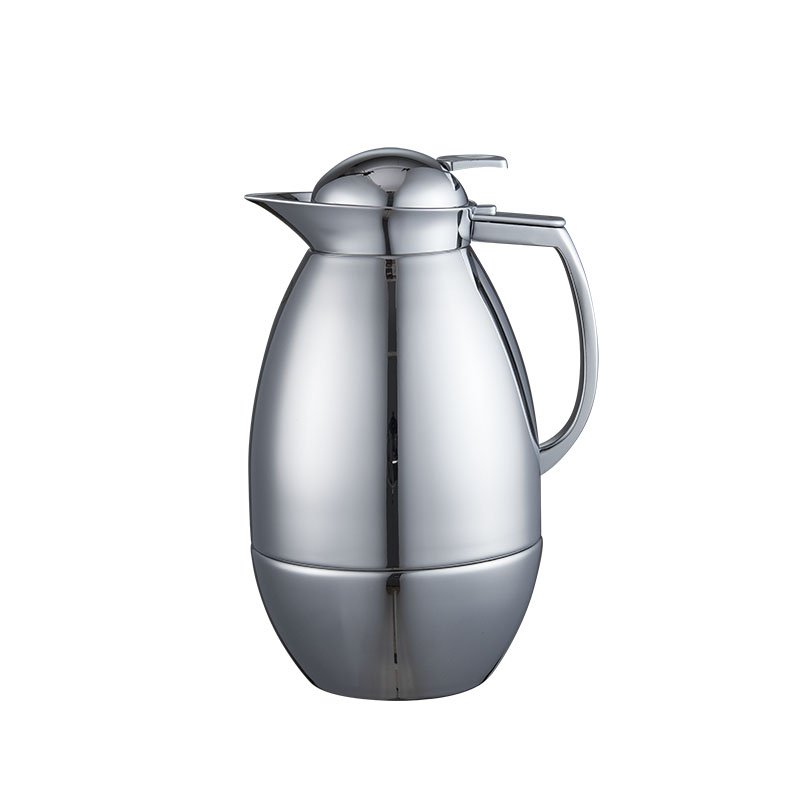 Wholesale High Quality Luxury Silver Stainless Steel Vacuum Insulated Kettle 1L Glass Lined Insulated Water Bottle