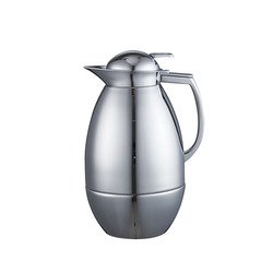 Wholesale High Quality Luxury Silver Stainless Steel Vacuum Insulated Kettle 1L Glass Lined Insulated Water Bottle