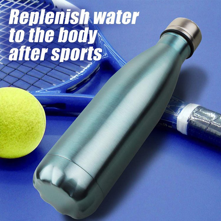 500ml Vacuum Flasks Cola Shape Fitness Thermos Sports Bottle Stainless Steel Water Bottle With Custom Logo
