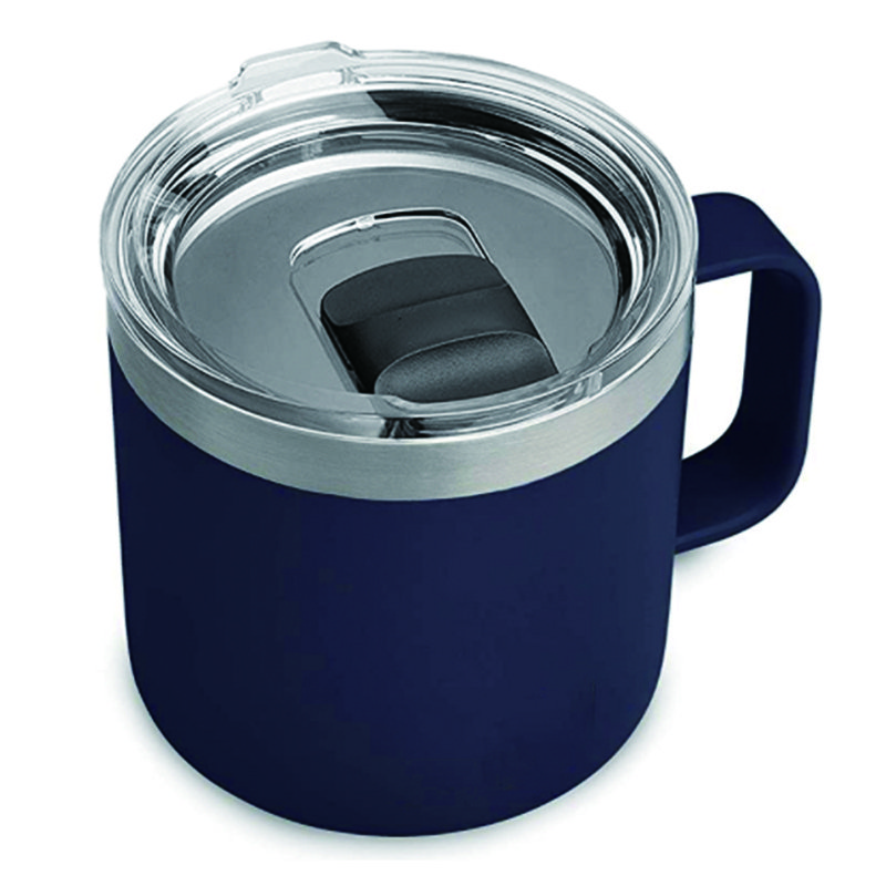 Handle and lid wholesale 12oz double walled stainless steel wine mugs coffee cola water tumblers customized logo and color