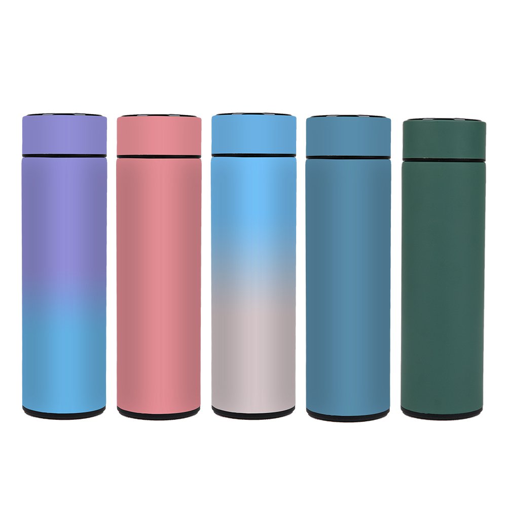 Wholesale Temperature Show 500ml Smart Vacuum Insulated Water Bottle With Led Temperature Show Insulated Flask Thermos