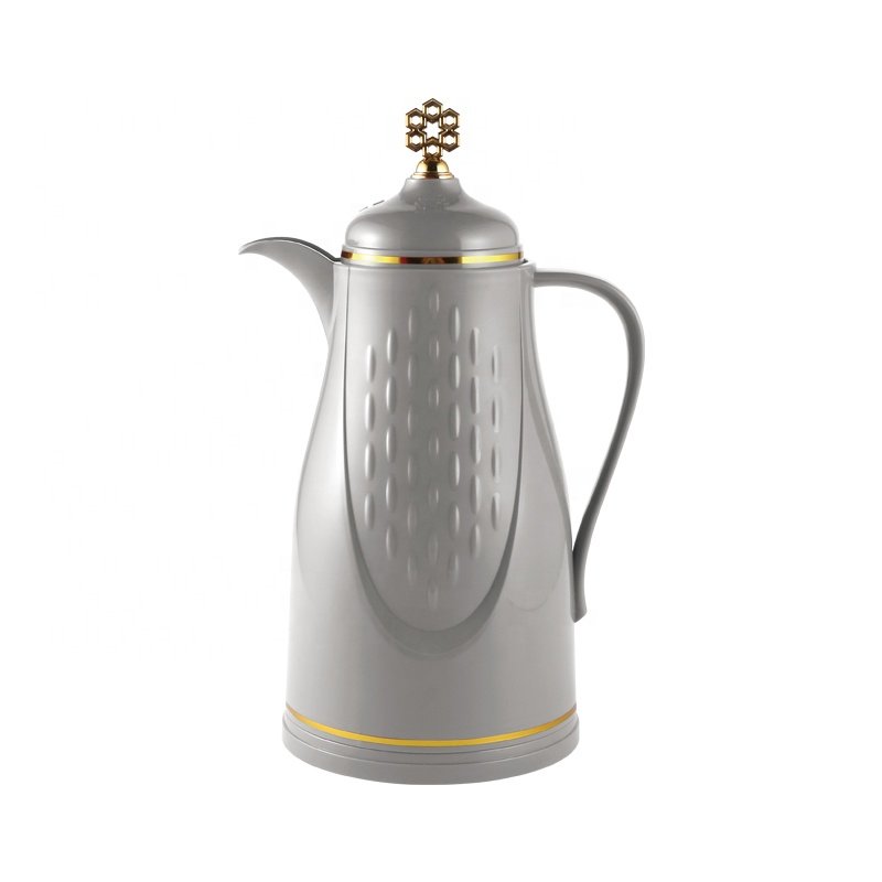 SUNLIFE Vacuum Flask 1000ml Arabian Coffee Pot High Quality White Glass Refill thermal insulated