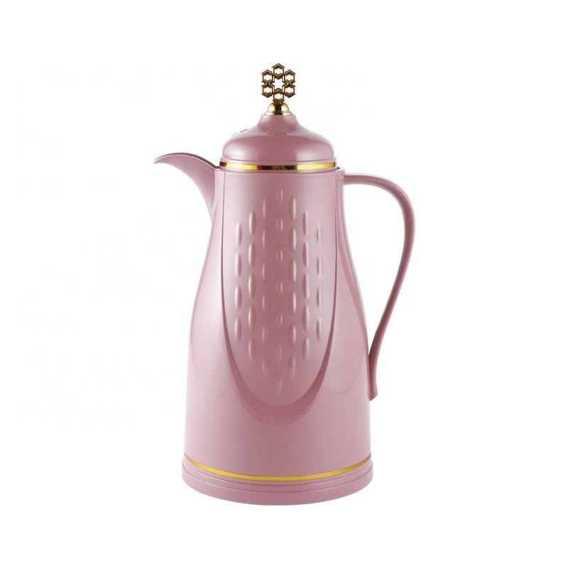 SUNLIFE Vacuum Flask 1000ml Arabian Coffee Pot High Quality White Glass Refill thermal insulated