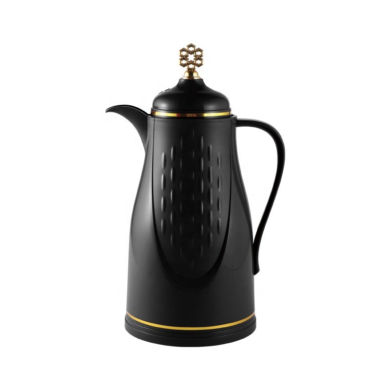 SUNLIFE Vacuum Flask 1000ml Arabian Coffee Pot High Quality White Glass Refill thermal insulated