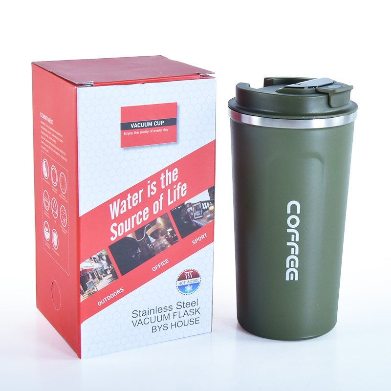 380ml 510ml Portable Best Custom Reusable Stainless Steel Insulated Travel Mug Thermal Coffee Cup Thermal Water Bottle