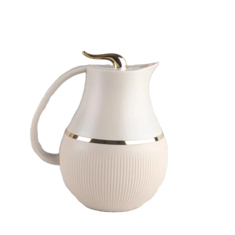 Arabic style gold plating glass cup insulated tes pot set flask thermos vacuum flasks for coffee For Ramadan