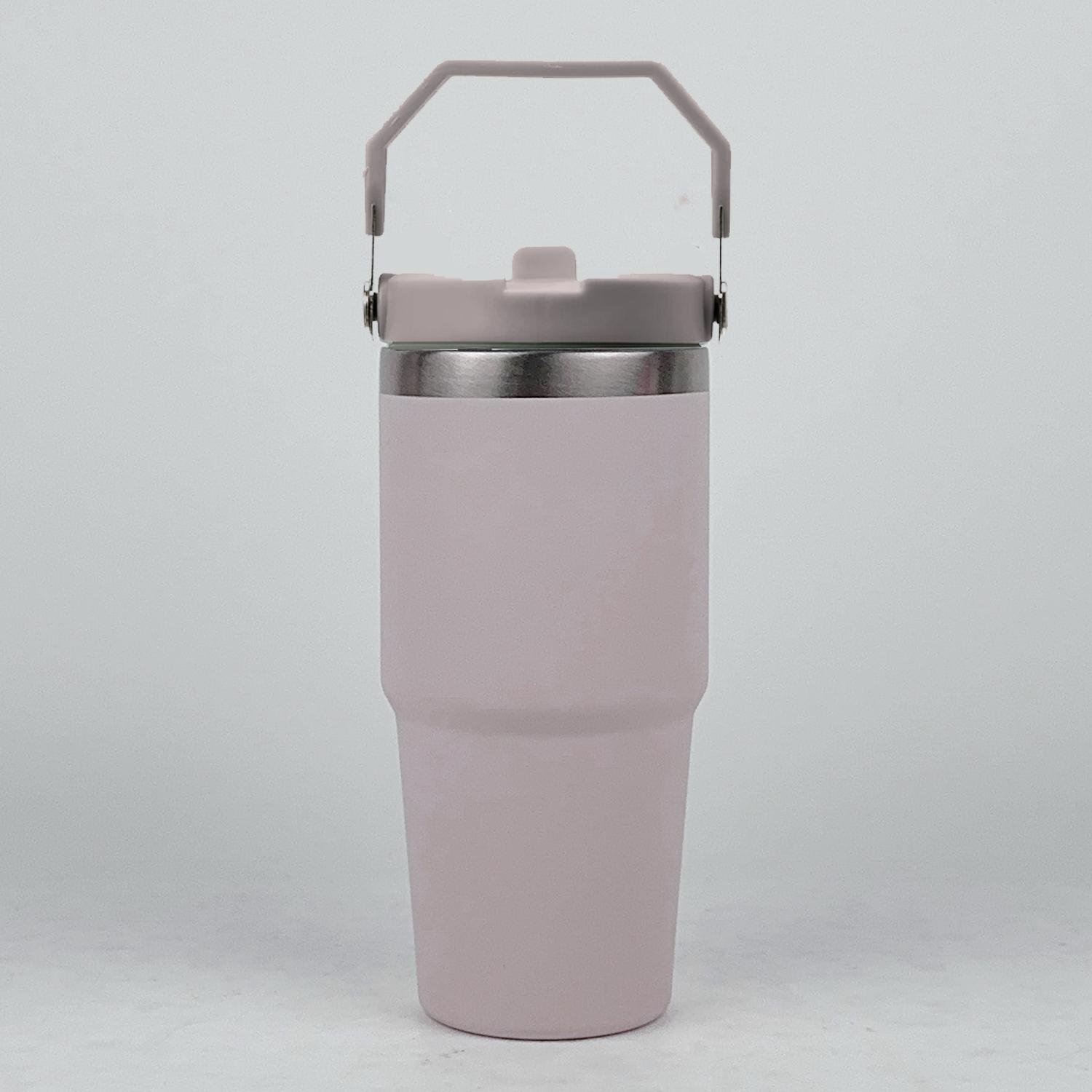 14oz Reusable Water Bottle Leak Proof Vacuum Insulated Kids Stainless Steel Tumbler with handle and Flip Straw