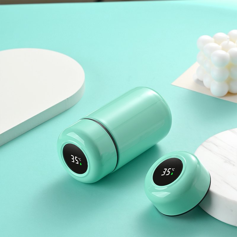 220ml Mini Smart LED Temperature Display Cute Design Straight Cup Exquisite Vacuum Flasks
