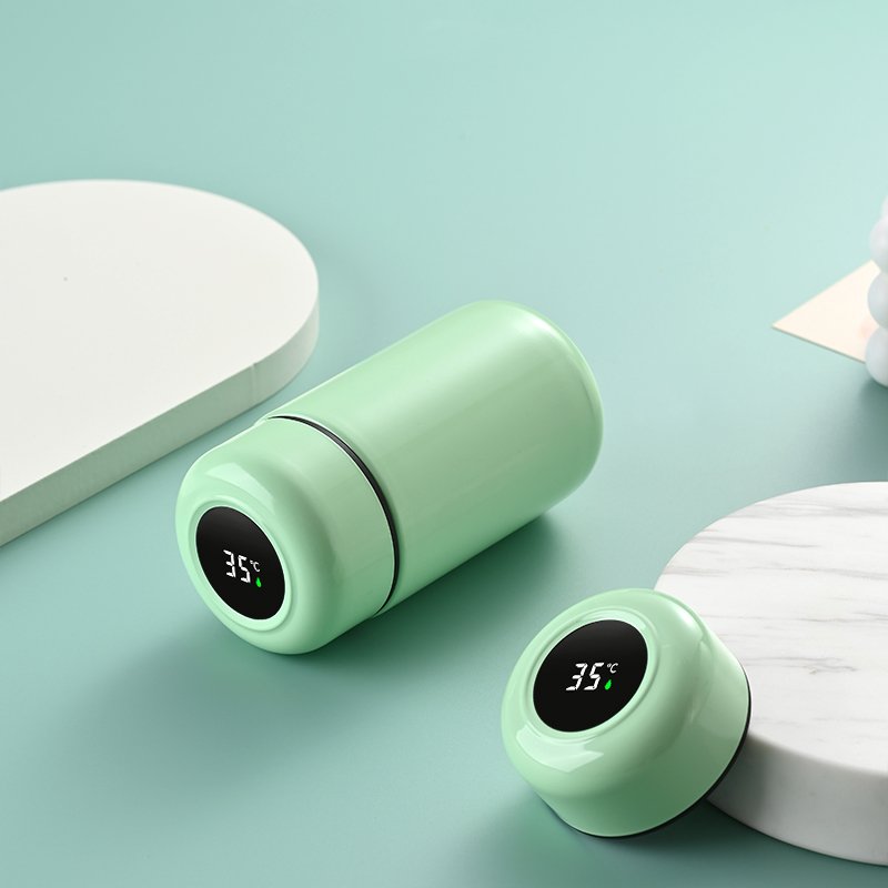 220ml Mini Smart LED Temperature Display Cute Design Straight Cup Exquisite Vacuum Flasks