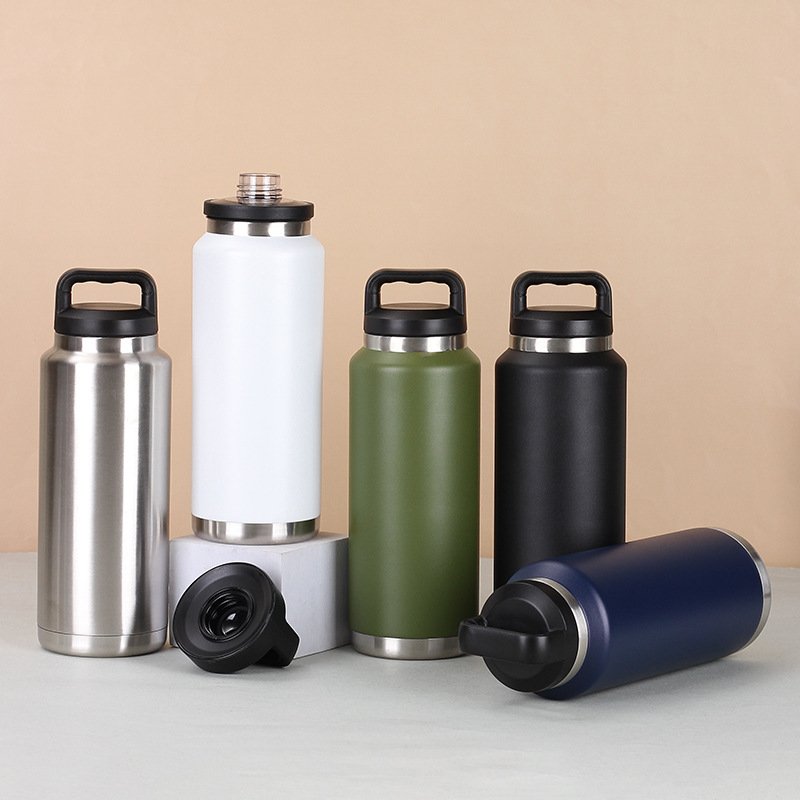 High-Quality 26oz Large Capacity Stainless Steel Vacuum Flask Outdoor Water Bottle with Leak-Proof Chug Cap for Sport and Travel