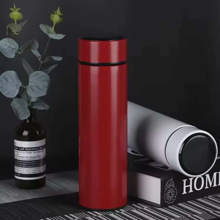 Temperature Display Bottle Intelligent Stainless Steel Thermos with LCD Touch Screen Water Bottle 500ml Smart Digital Thermos