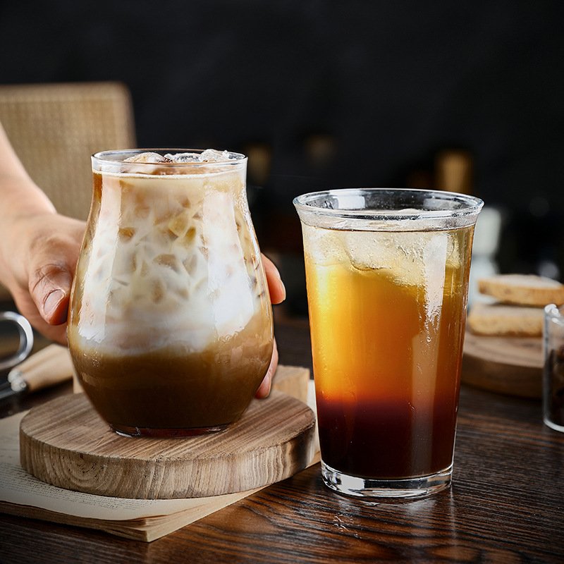 wholesale cheap drinking glass Simple naked coffee glass cup water glass for KTV