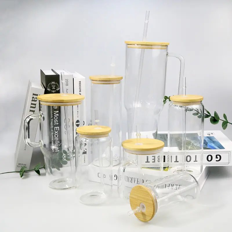 gift mug custom clear glass Blank Sublimation Custom Printing blanks mugs