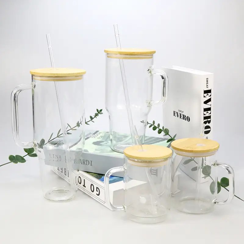 gift mug custom clear glass Blank Sublimation Custom Printing blanks mugs